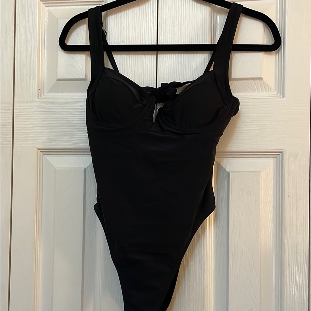 Kids Black One Piece Swimsuit